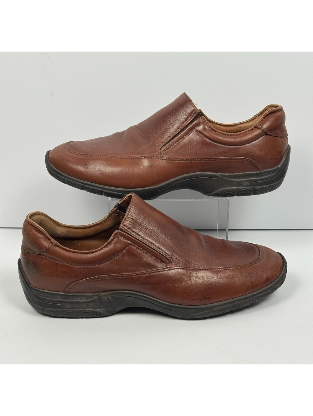 Allen Edmonds Weekender Mens 10B Brown Leather Comfort Slip On Shoes Casual